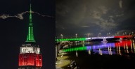 El mundo se pinta de verde, blanco y rojo por la Independencia de México