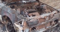 Delincuentes incendian vehículo tras fallida extorsión en Huánuco