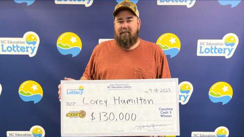 Sampson County man wins $130,000 jackpot days before 40th birthday