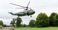 Trump's Marine One helicopter makes emergency landing in the UK