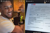 Anthony Joshua has Dubai dinner with Eddie Hearn gatecrashed by drug testers demanding sample