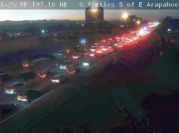 I-25 south closed at Orchard Road for 'serious multi