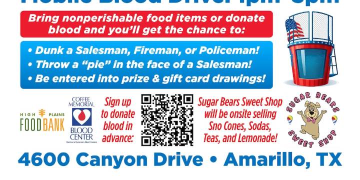 All Star Dodge to host ‘Dunk and Donate’ Mobile food and blood drive Saturday