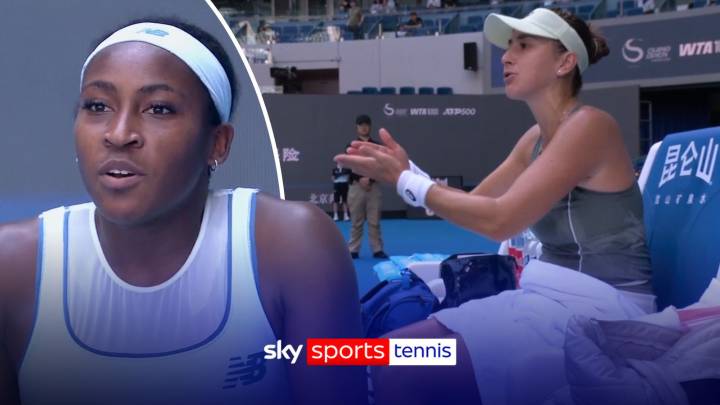 China Open: Coco Gauff and Belinda Bencic clash in heated exchange