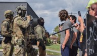 Protesters demonstrate at Broadview ICE facility in spite of more pepper balls, rubber rounds