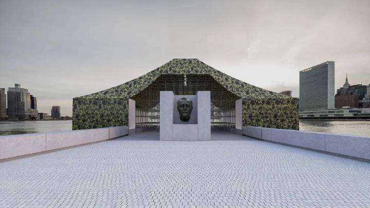 El artista chino Ai Weiwei instala un 'santuario' contra la guerra en la isla de Roosevelt, frente a la sede de Naciones Unidas