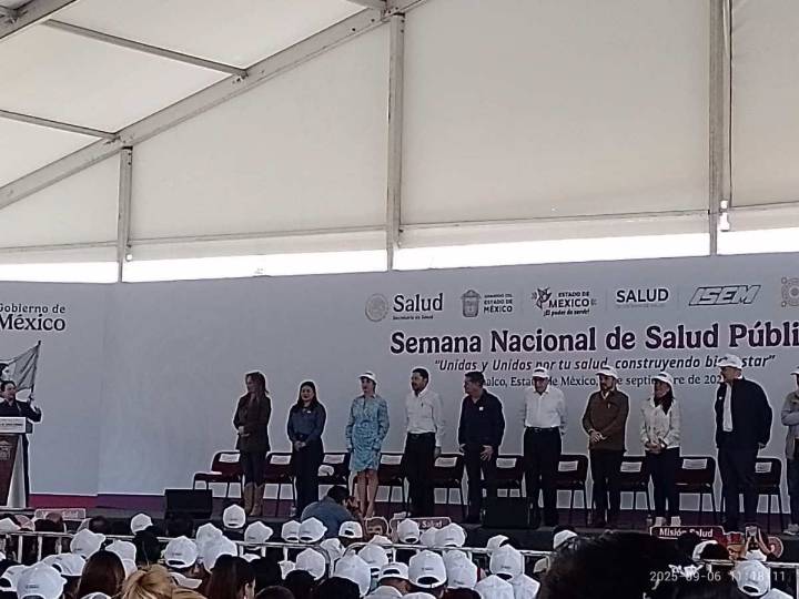 EN CHALCO INICIÓ LA SEMANA NACIONAL DE SALUD; DE MANERA SIMULTÁNEA EN 32 ENTIDADES DEL PAÍS