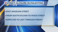 Two Palestine roads closed for asphalt replacement