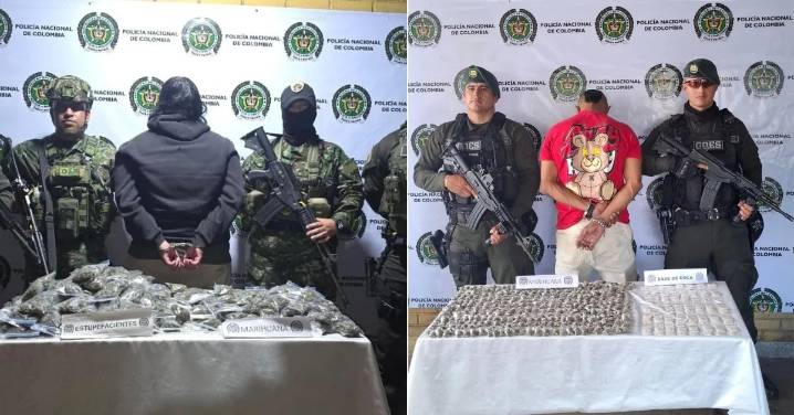 Operativos en El Recuerdo y Simón Bolívar dejan dos capturados con más de 700 dosis de droga