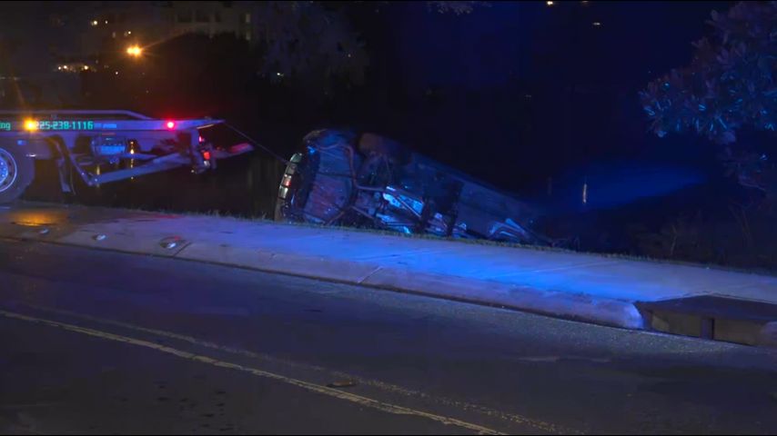 Two taken to hospital after vehicle submerged off LSU at West Lakeshore Drive, South Campus Drive