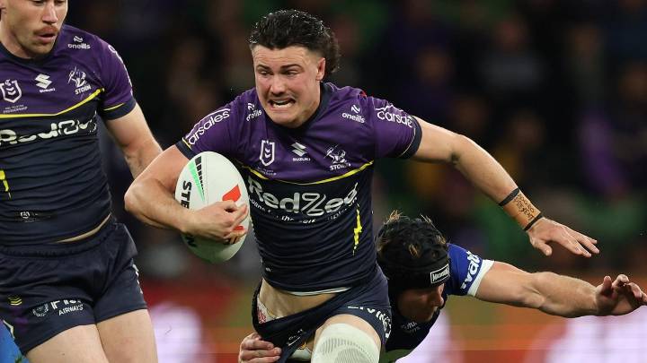 NRL 2025: Jonah Pezet, performance against Bulldogs, Melbourne Storm contract, future, get-out clause, move to NRL rivals, videos, highlights, contracts