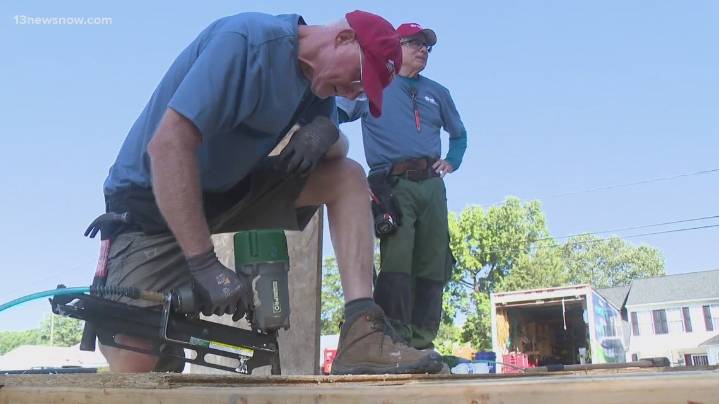 American Legion veterans aid Habitat for Humanity of South Hampton Roads