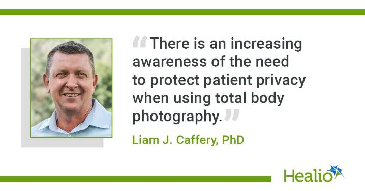 Consider privacy safeguards when sharing clinical images