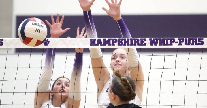 Photos: Huntley vs. Hampshire FVC girls volleyball