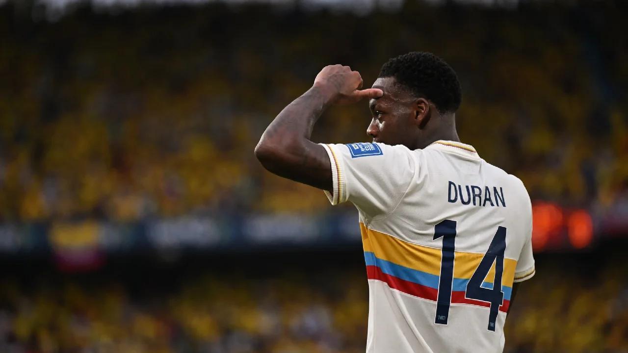 Jhon Durán y su reacción tras la clasificación de Colombia al Mundial de 2026 sin él