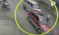 Impactantes imágenes: policía es embestida por miniván durante operativo en Los Olivos