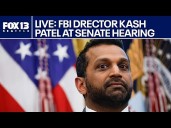 WATCH LIVE: Senate judiciary committee hearing: FBI Director Kash Patel