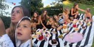 La China Suárez mostró el picnic que armó para sus hijos en el jardín de su casa con postres y galletitas turcas