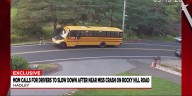 Mother reacts after daughter almost hit by motorist while boarding a bus