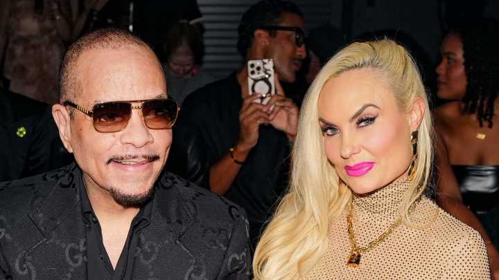 Ice-T's wife Coco Austin suffers wardrobe malfunction in completely see-through nude dress at New York Fashion Week