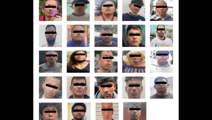 Detienen a 24 personas ligadas a posesión y distribución de mariguana en la Cuauhtémoc