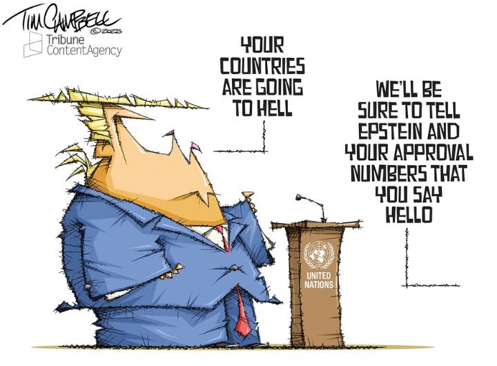 Cartoon: United (against Trump) Nations