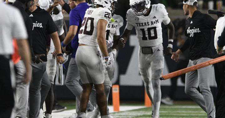 No. 16 Texas A&M beats No. 8 Notre Dame 41