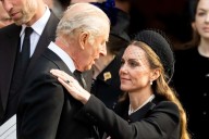 Kate Middleton Curties to King Charles with a Kiss After Royal Funeral
