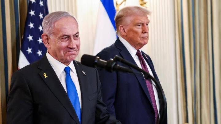 Netanyahu desafía a Trump: se opone "rotundamente" al Estado palestino y dice que el Ejército no abandonará Gaza