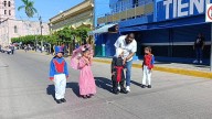 Alumnos de preescolar participaron en Escuinapa en el desfile por la independencia