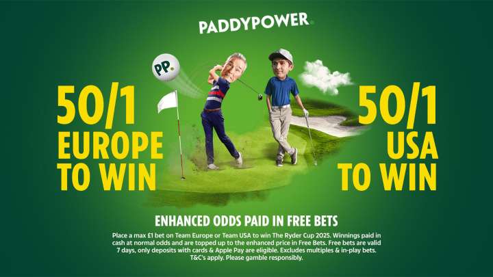 Ryder Cup betting offer: Pick Your Winner at 50/1 on Paddy Power
