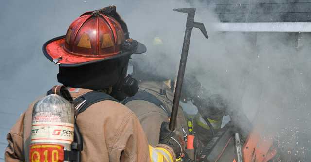 PHOTOS: North Chicago Firefighters Rescue Tiny Dog Trapped When Home Erupts in Flames