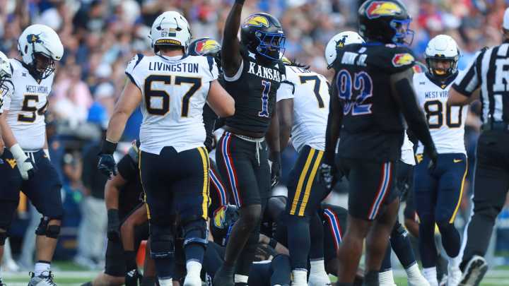 Kansas football LB Bangally Kamara ejected from UC game for targeting