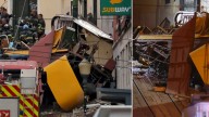 Fotos y videos| Así quedó el Ascensor de Gloria, famoso funicular turístico que se descarriló en el centro de Lisboa, Portugal; hay 15 muertos