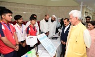 LG Manoj Sinha attends launch ceremony of ATL Sarthi at University of Kashmir