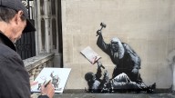 A New Banksy Mural Appears at the Royal Courts of Justice in London