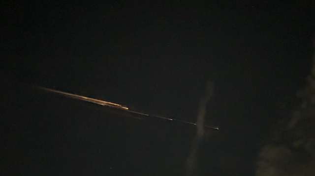 Light seen streaking across Northern California skies