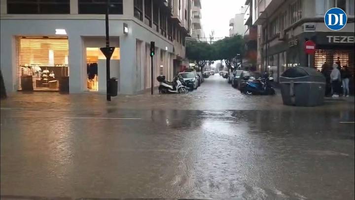El municipio de Ibiza y zonas de Santa Eulària y Sant Josep, las más afectadas por el temporal