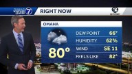 Still warm tonight in the Omaha area