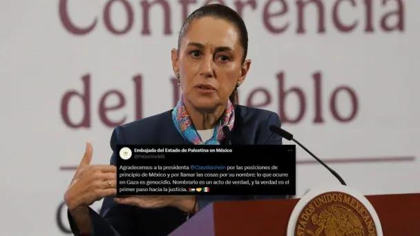 Palestina agradece posicionamiento de Sheinbaum
