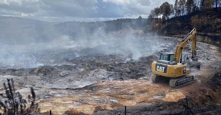 La zahorra, el material que ayudará en la extinción del vertedero de A Rúa