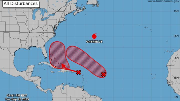 Two tropical waves in open Atlantic are being watched for development