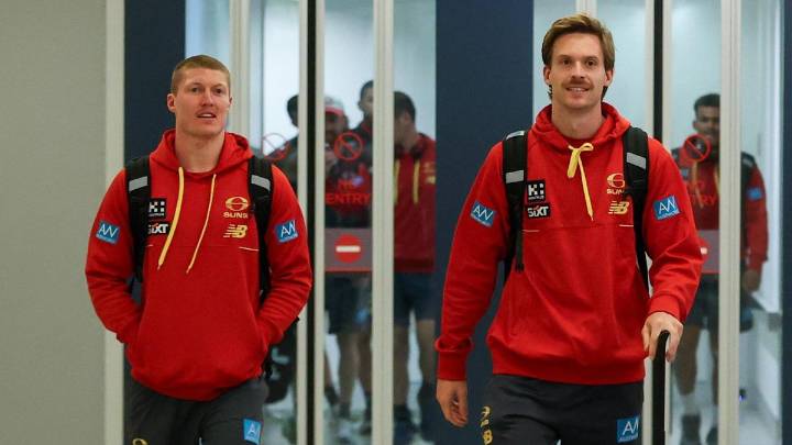 Gold Coast Suns touch down in Perth ahead of elimination final against Fremantle Dockers: SEE THE PICTURES