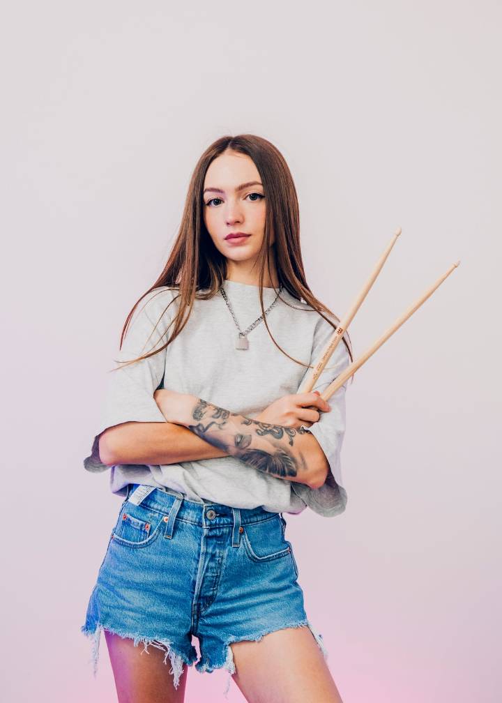 Kristina Rybalchenko, la baterista que más lo peta en las redes sociales