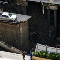Massive sinkhole in Bangkok street forces evacuations