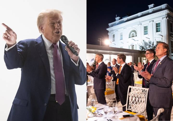 Donald Trump cenó en la Casa Blanca con los congresistas que considera más leales