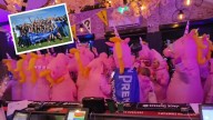 Pretty perfect partying: Chapman Valley Football Club’s women’s team pony up to celebrate their premiership