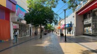 El centro de la Madre de Ciudades lució desierto por el Día del Empleado de Comercio