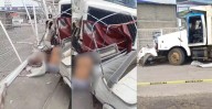 ¡Camión aplasta mototaxi en la 175! Tres muertos entre los fierros