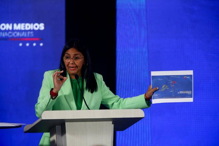 Delcy Rodríguez señala a Estados Unidos como «el centro mundial de lavado del narcotráfico»